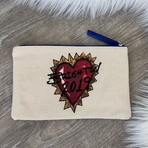 ❤️🕊️BRIGHTON 2019 "Love of Art" Canvas Zippered Cosmetic/Toiletry Pouch